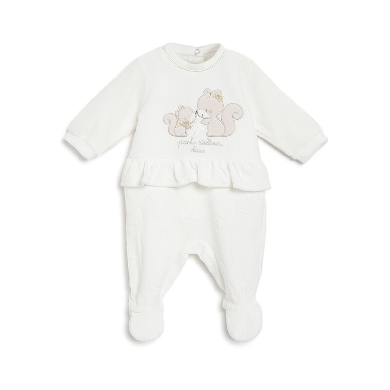 Girls Bronze Applique Nappy Opening Babysuit image number 0